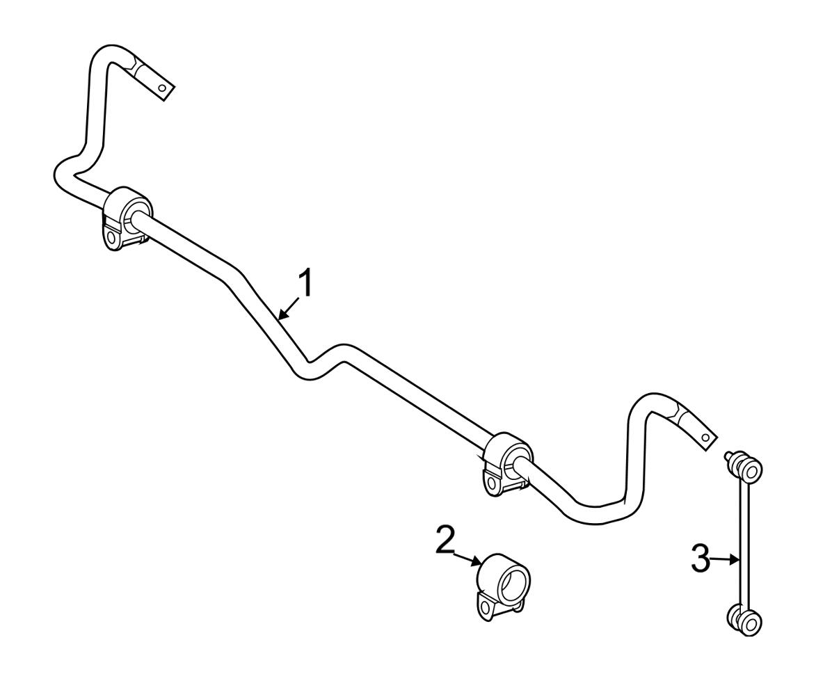 Mercedes Sway Bar End Link - Rear 2113203389